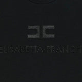 Elisabetta Franchi La Mia Bambina T-shirt Nera con Logo per Bambine