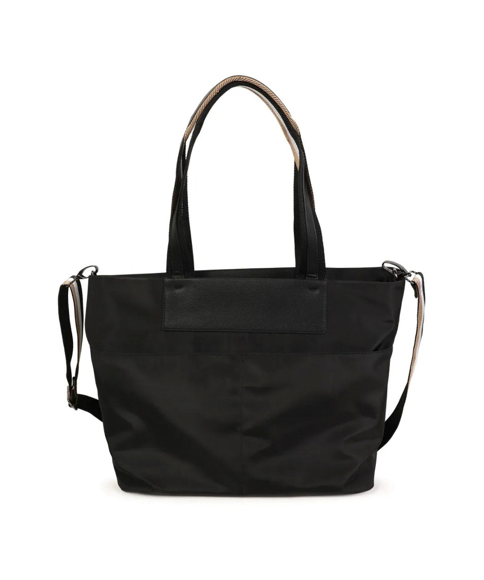 Boss Kids Borsa Mamma Nera con Fasciatoio per Neonati