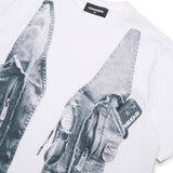 Dsquared2 Kids T-shirt Bianca con Stampa per Bambini