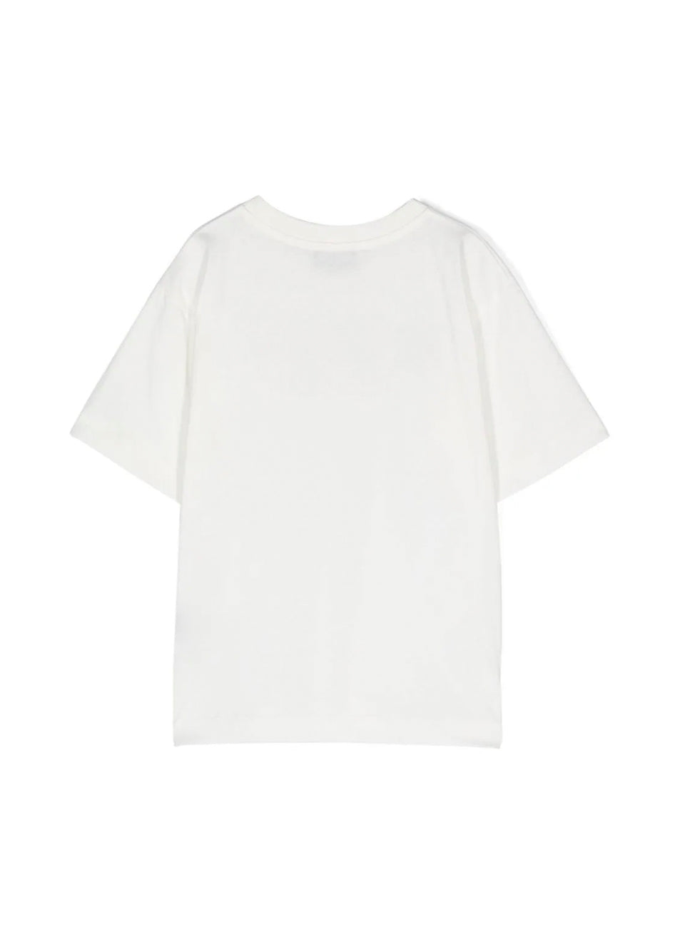 Moschino Kids T-Shirt Panna con Teddy Bear per Bambine (retro)