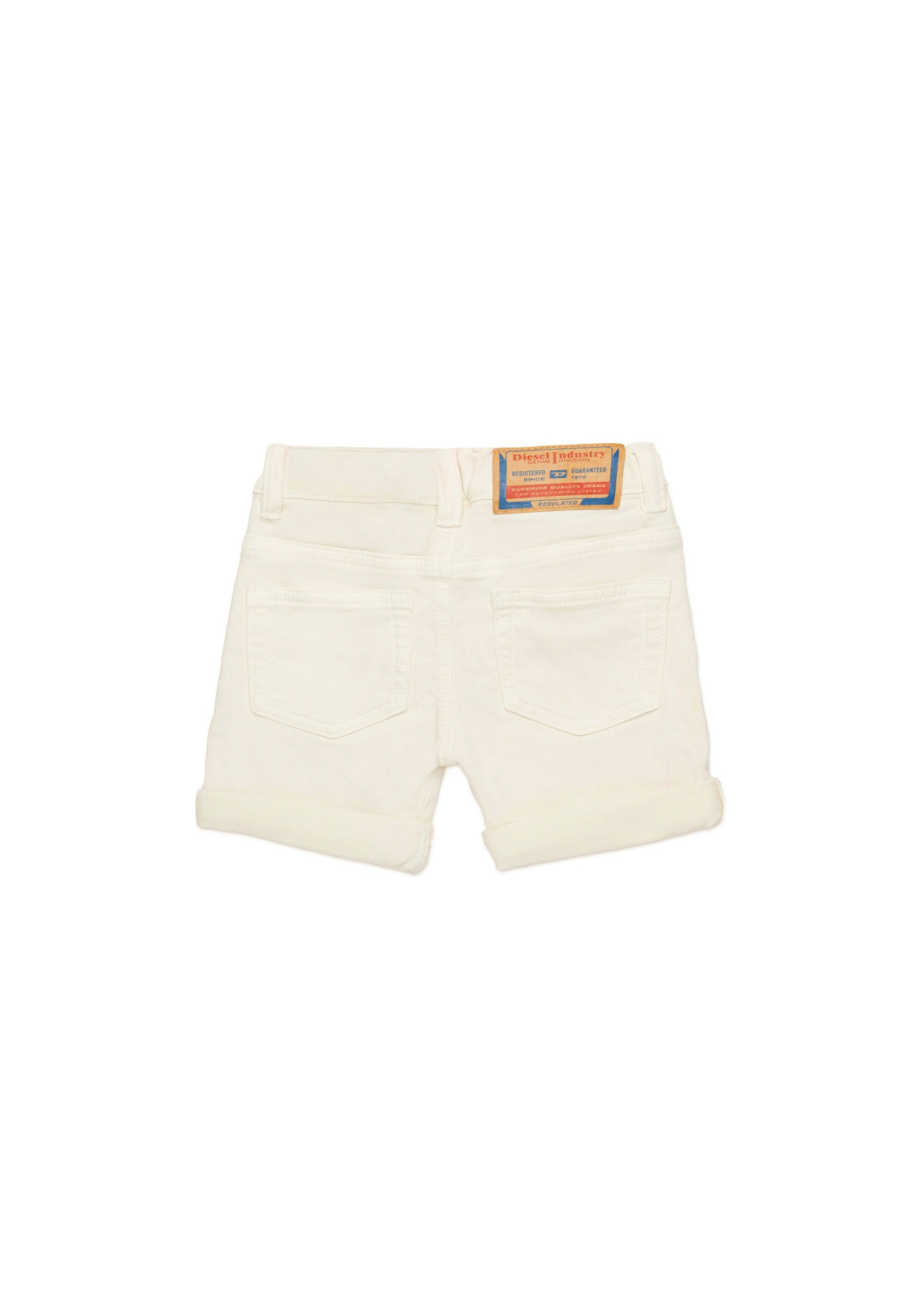 Diesel Kids Short in JoggJeans Panna per Neonati