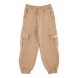 Diadora Kids Beige Fleece Cargo Pants for Girls