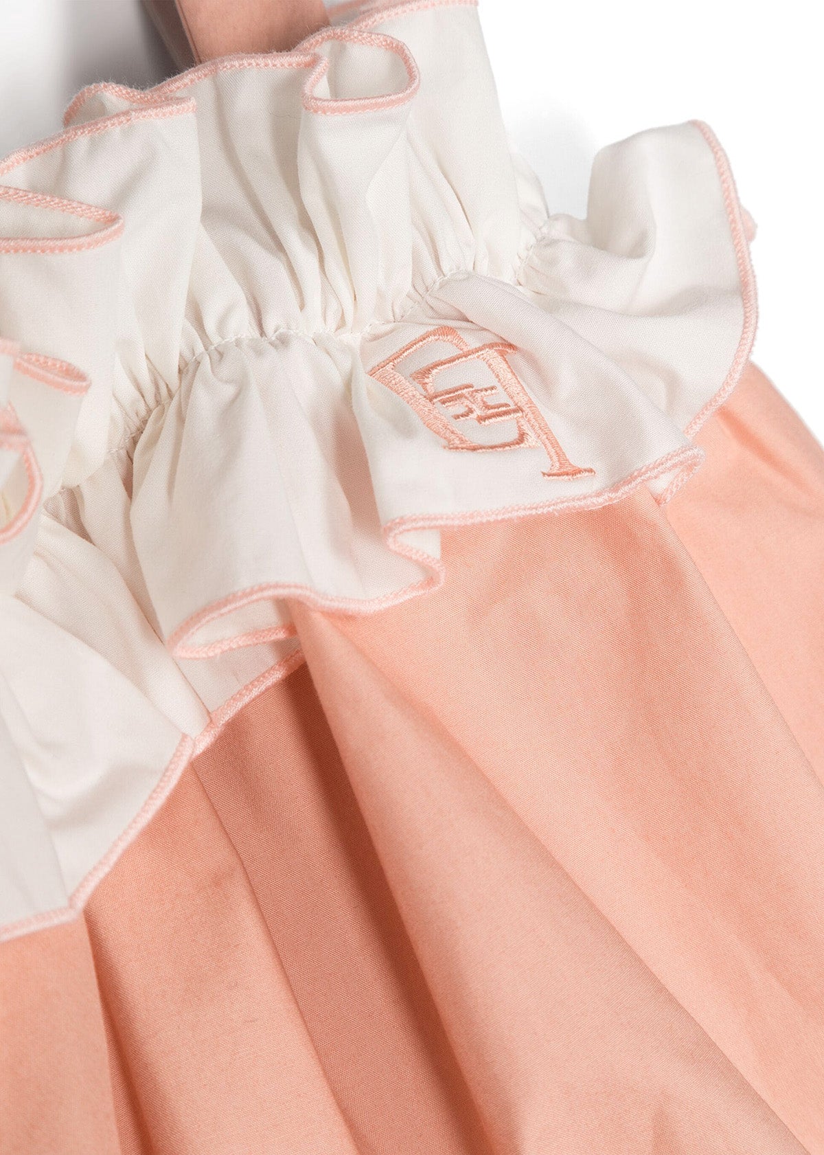 Elisabetta Franchi La Mia Bambina Pagliaccetto Rosa Florence Kids (dettaglio logo)