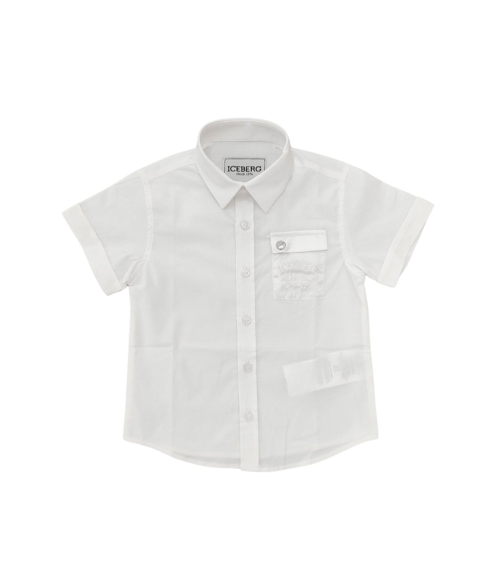 Iceberg Kids Camicia Bianca con Taschino per Neonati