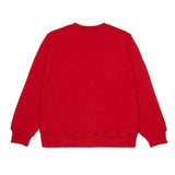 Dsquared2 Kids Felpa Girocollo Rossa con Logo Sport per Bambini