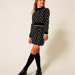Twinset Kids Maglia e Gonna Jacquard con Oval T per Bambine