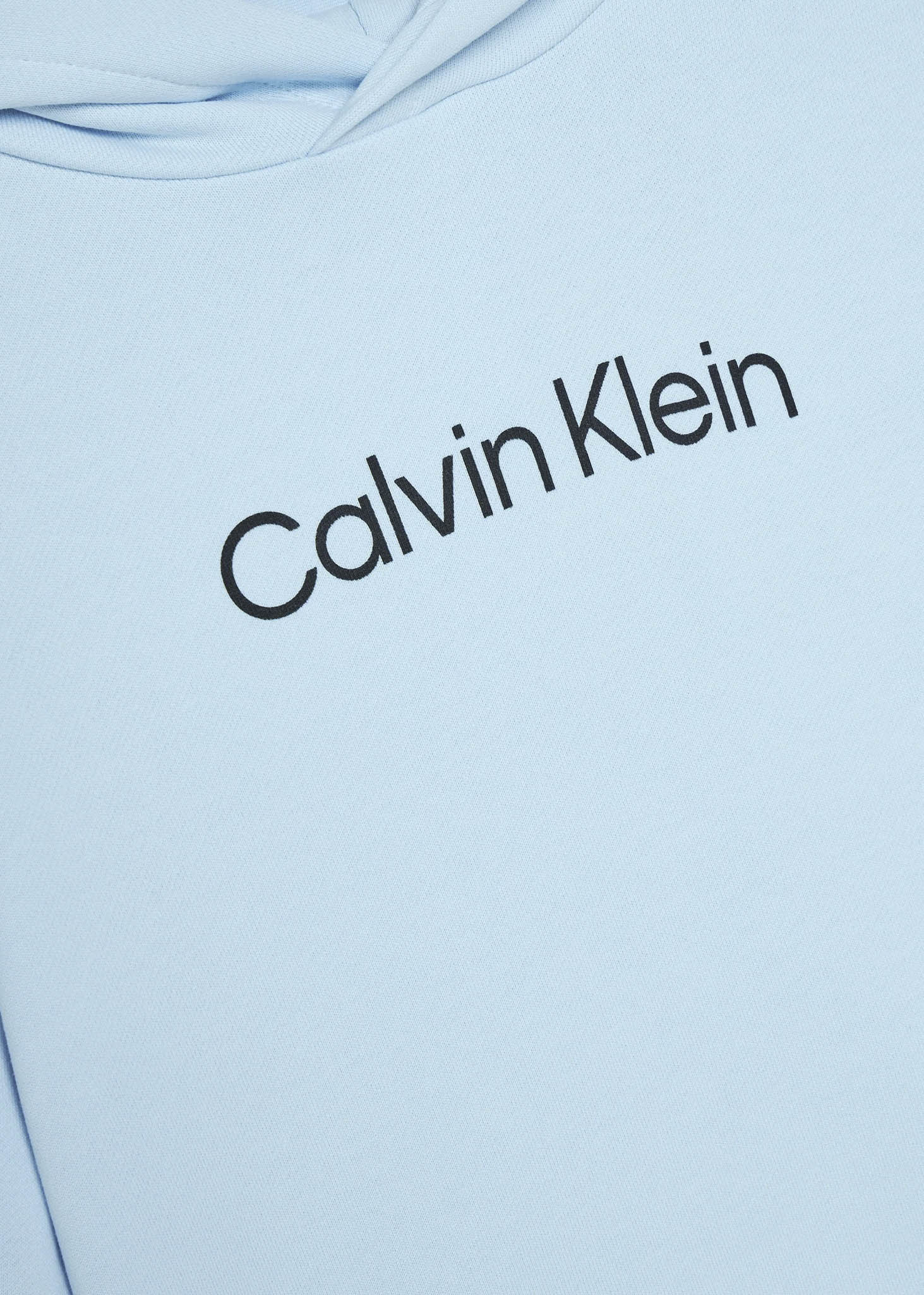 Calvin Klein Kids Felpa con Cappuccio Celeste con Logo per Bambini