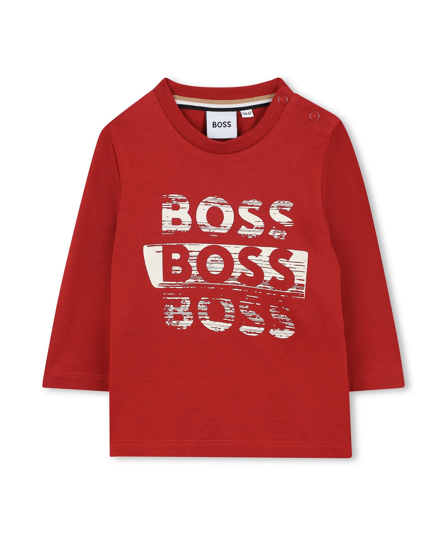 Boss Kids T-Shirt M/L  Bordeaux per Neonati