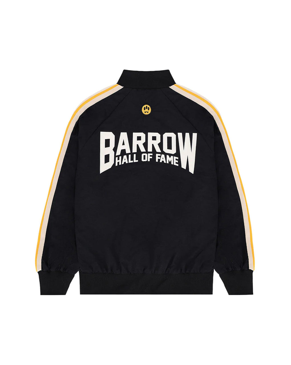 Barrow Kids Felpa sportiva Unisex nero con bande gialle per Bambini