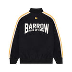 Barrow Kids Felpa sportiva Unisex nero con bande gialle per Bambini