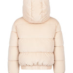 SUNS Kids Piumino Beige con Cappuccio per Bambine