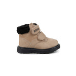 Boss Kids Stivaletti Biscotto in Pelle con Logo per Neonati