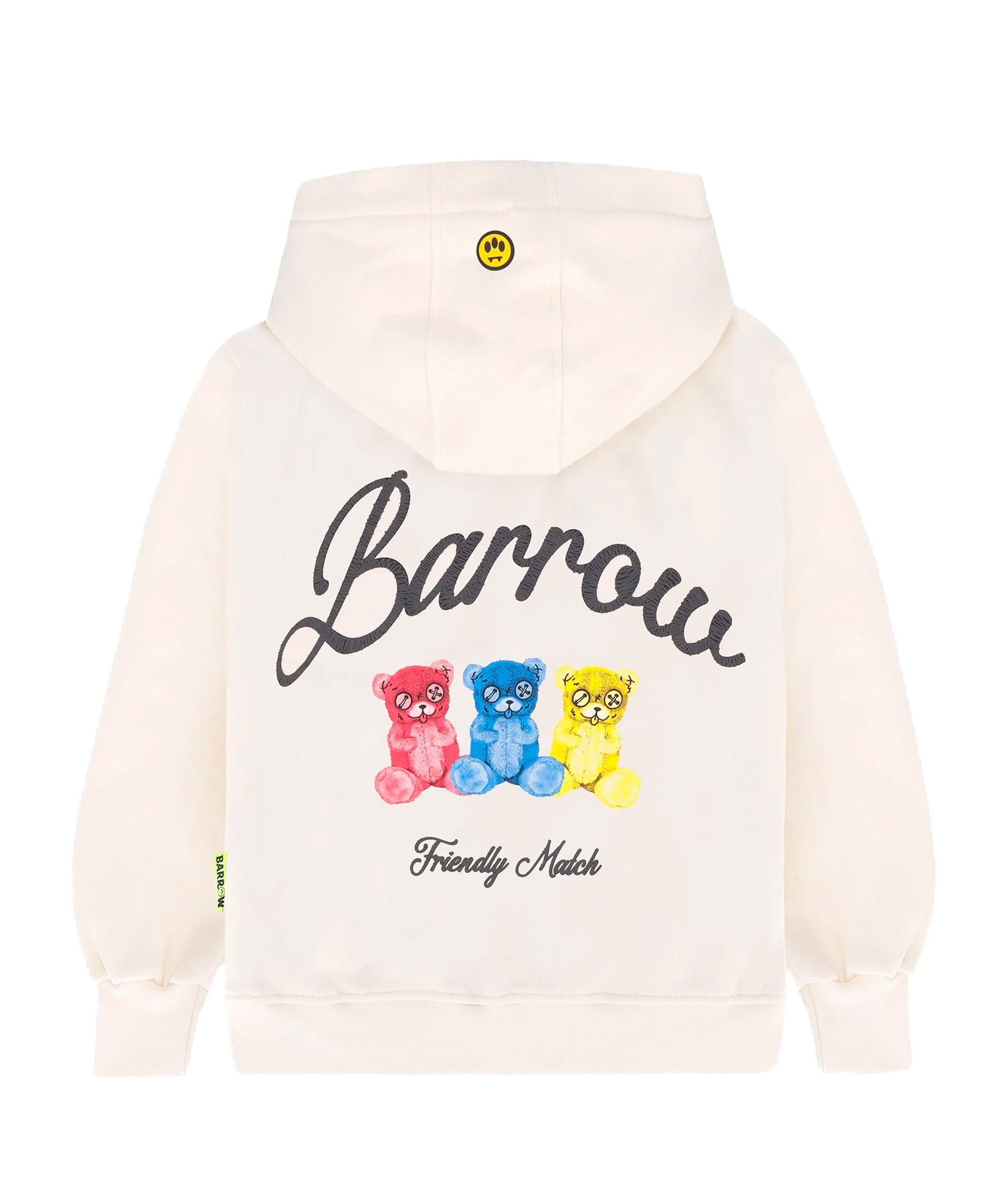 Barrow Kids Felpa Crema con Cappuccio Unisex per Bambini