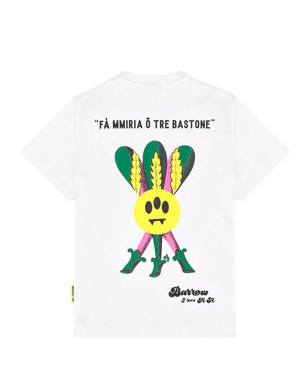Barrow Kids T-Shirt Bianca "O' Scugnizzo" per Bambini