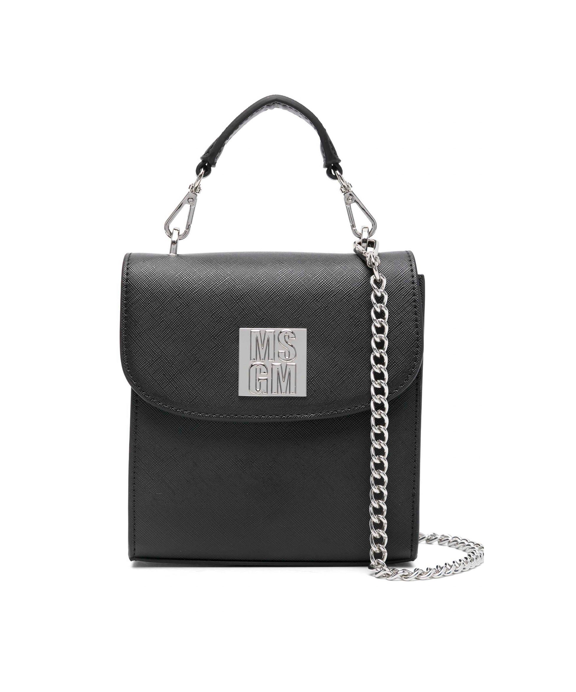 MSGM Kids Borsa a Tracolla Nera per Bambine