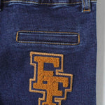 Elisabetta Franchi La Mia Bambina Jeans Denim Scuro per Neonate (dettaglio)