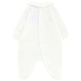 Moschino Kids Tutina Panna con Logo per Neonati