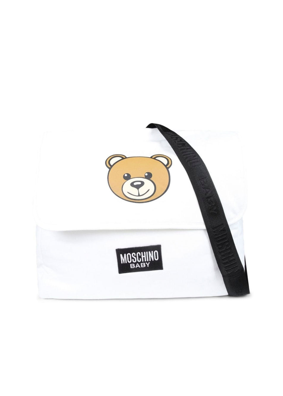Moschino Kids Borsa Mamma Panna con Stampa