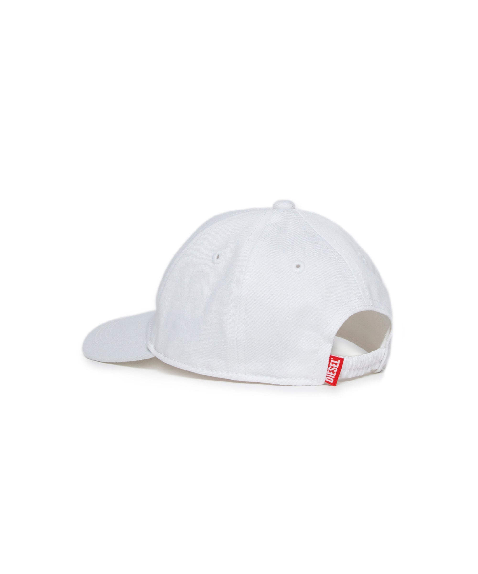 Diesel Kids Cappello Bianco con Oval D per Neonate