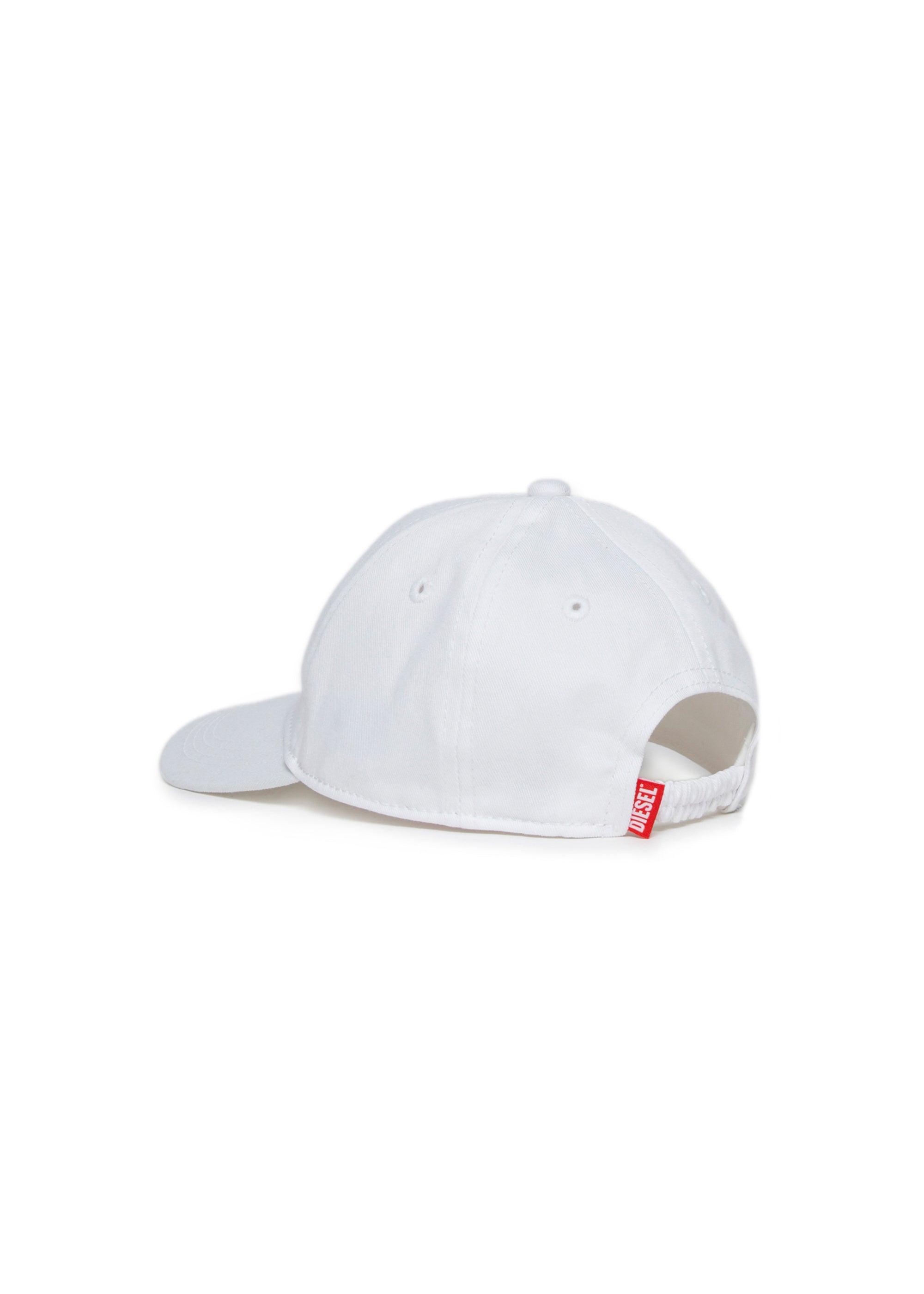 Diesel Kids Cappello Bianco con Oval D per Neonate