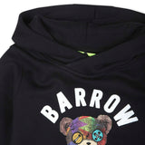 Barrow Kids Felpa Nera con Cappuccio con Stampa per Neonati (dettaglio)