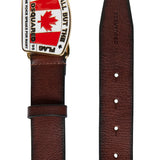 Dsquared2 Kids Cintura Marrone Canadian Buckle per Bambini