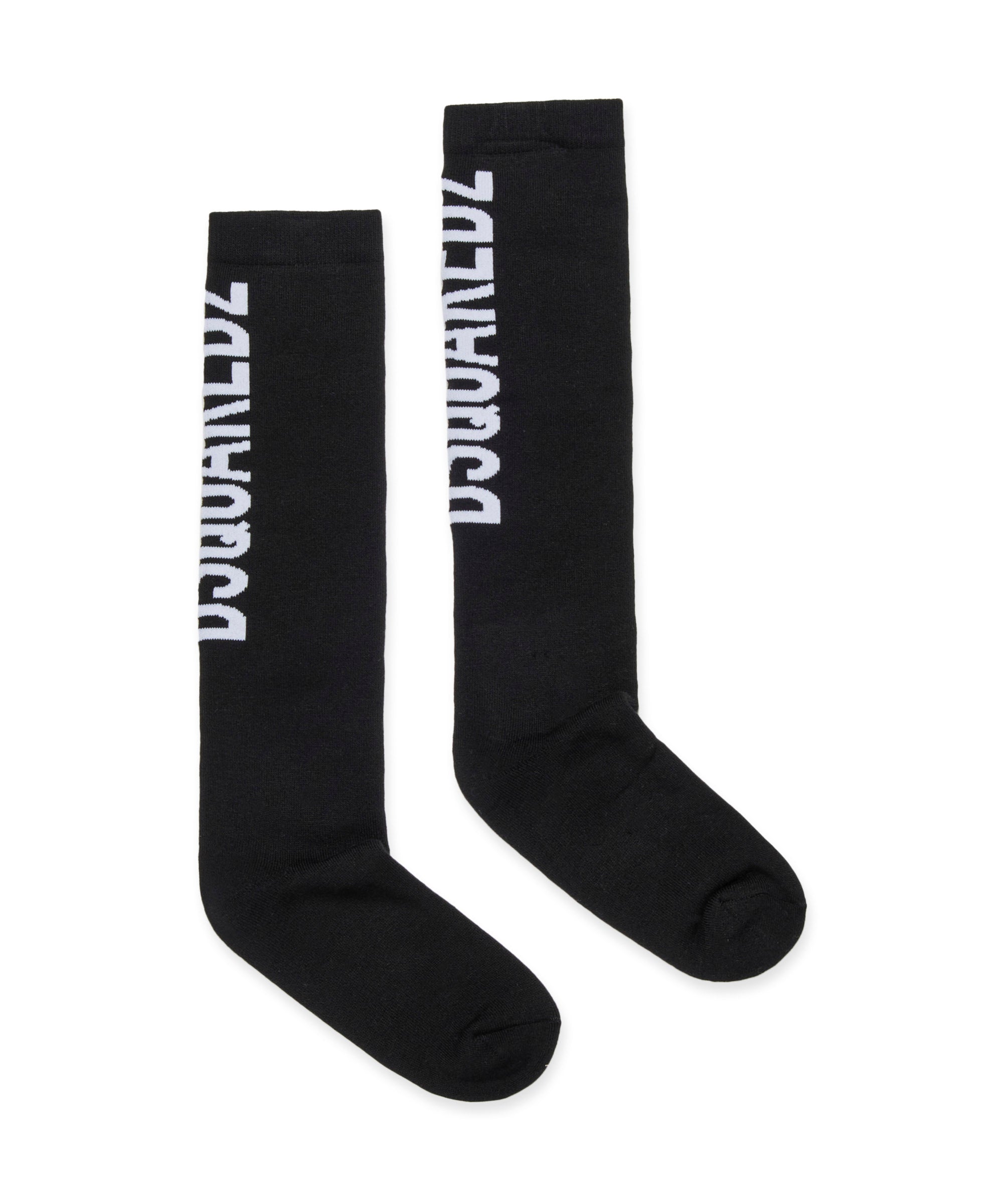 Dsquared2 Kids Calzino Nero con Logo per Bambini