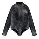 Diesel Kids Body Manica Lunga Stampa Mylar per Bambine