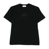 Elisabetta Franchi La Mia Bambina T-shirt Nera con Logo per Bambine