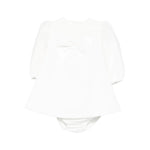 Elisabetta Franchi La Mia Bambina Abito Panna con Fiocco per Neonate