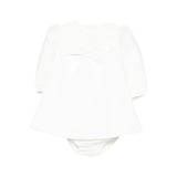 Elisabetta Franchi La Mia Bambina Abito Panna con Fiocco per Neonate