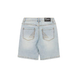 Iceberg Kids Bermuda Denim con Patch Logo per Neonati