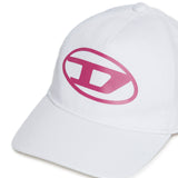 Diesel Kids Cappello Bianco con Oval D per Neonate