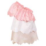 Cocò et Mamà Abito con Balze Multicolor per Bambine