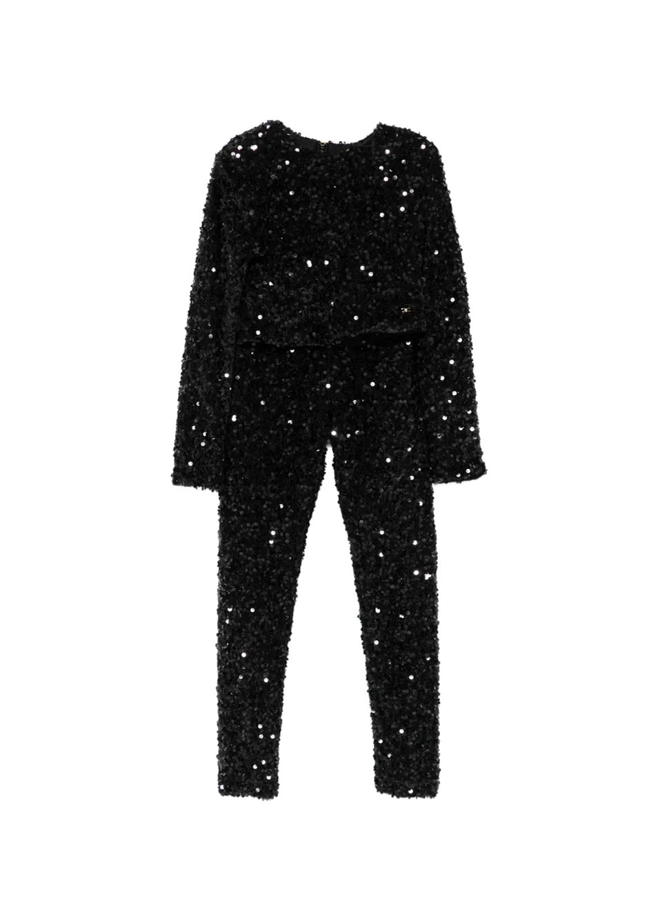Elisabetta Franchi La Mia Bambina Completo Nero Sparkling per Bambine