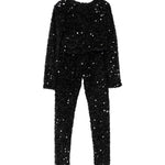 Elisabetta Franchi La Mia Bambina Completo Nero Sparkling per Bambine