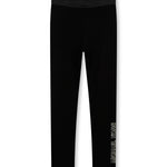 Michael Kors Kids Leggings Nero con Logo per Bambine