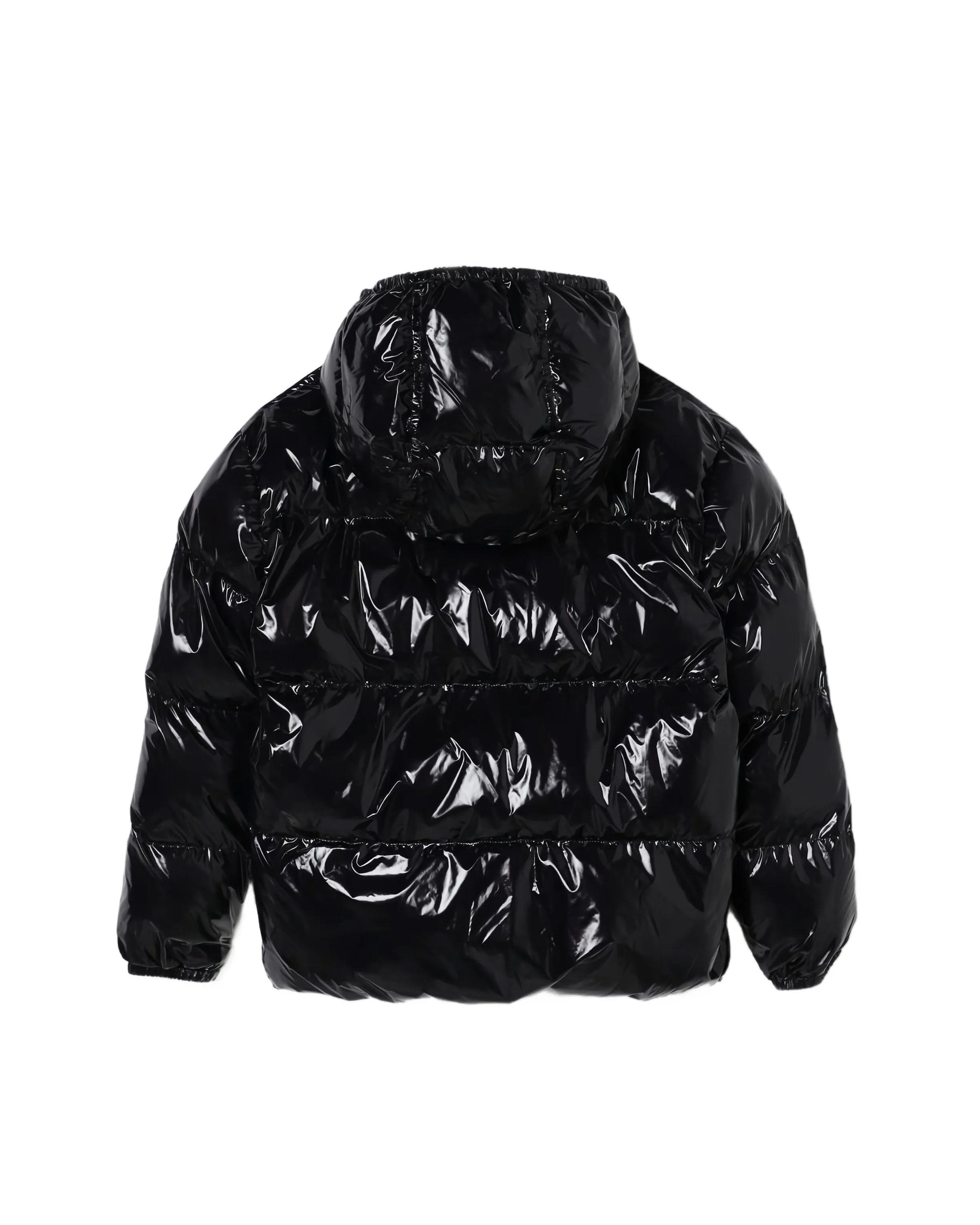 Dsquared2 Kids Giubbino Puffer Nero con Cappuccio per Bambini