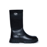 Diesel Kids Stivali Neri D-Hammer KNT per Bambine