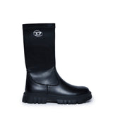Diesel Kids Stivali Neri D-Hammer KNT per Bambine