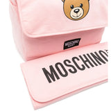 Moschino Kids Borsa Mamma Rosa con Stampa