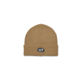 Diesel Kids Cappello Beanie Beige con Oval D per Neonati