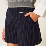 Twinset Kids Shorts a Righe per Bambine