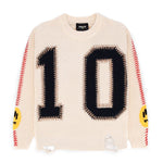 Barrow Kids Maglione "10" Crema Girocollo per Bambini