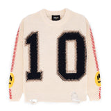 Barrow Kids Maglione "10" Crema Girocollo per Bambini