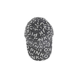Pinko Kids Cappello Nero con Logo All Over per Bambine