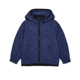 Diesel Kids Giubbino Blu Antivento con Macro Oval D