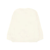 Moschino Kids Felpa Girocollo Panna con Logo per Neonati