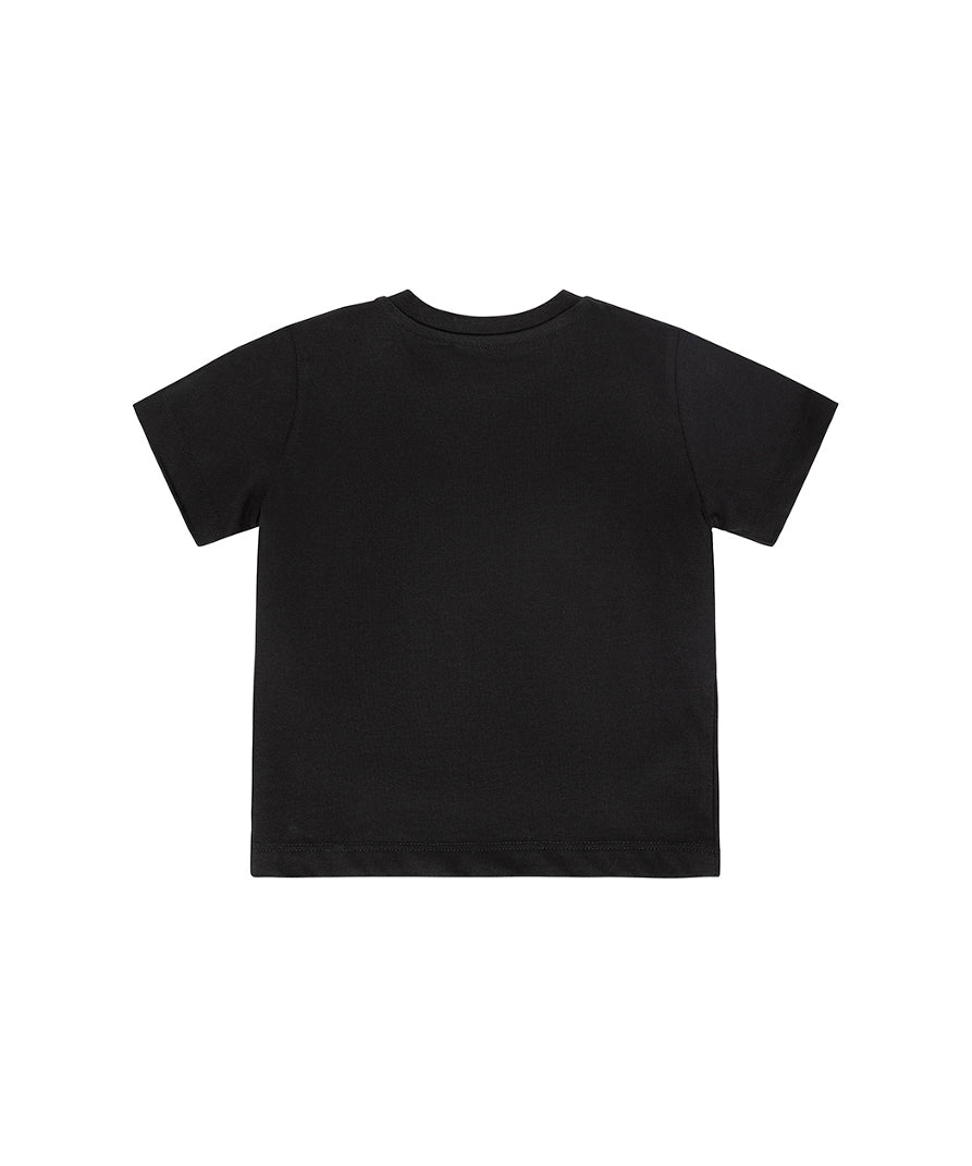 Cesare Paciotti T-shirt Nera con Logo per Neonati