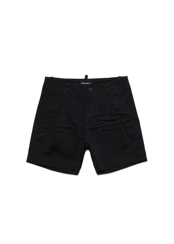 Dsquared2 Kids Short Nero con Logo Surf per Bambini